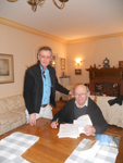 R.H. avec Hervé Rougier, poète, spécialiste de Francis Jammes, Albi.