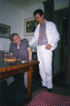 Le poète Jean Laugier et R.H., 2002