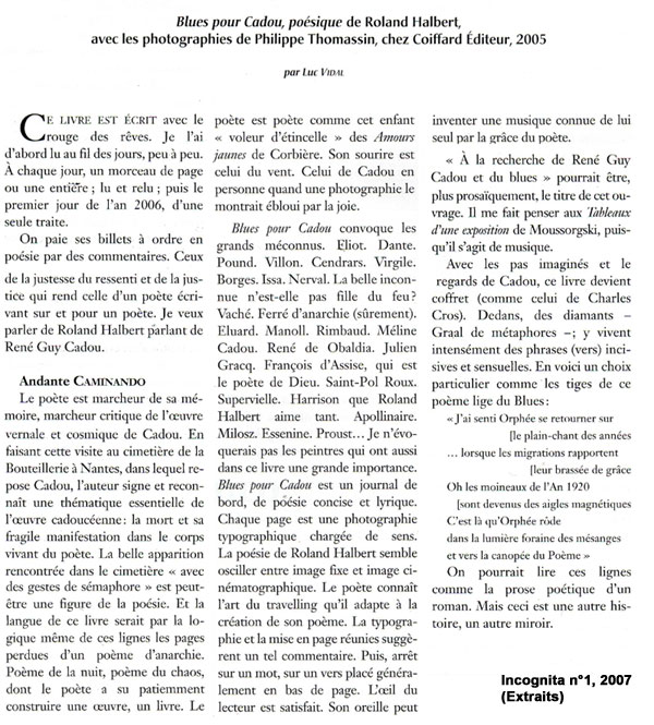 Incognita n°1, 2007